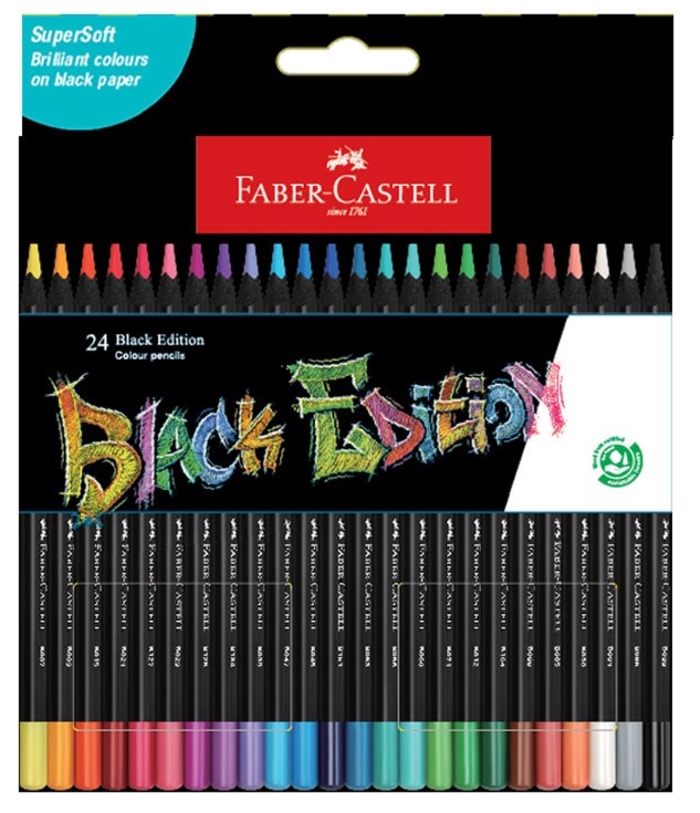 Faber Castell Black Edition Colour Pencils set of 24